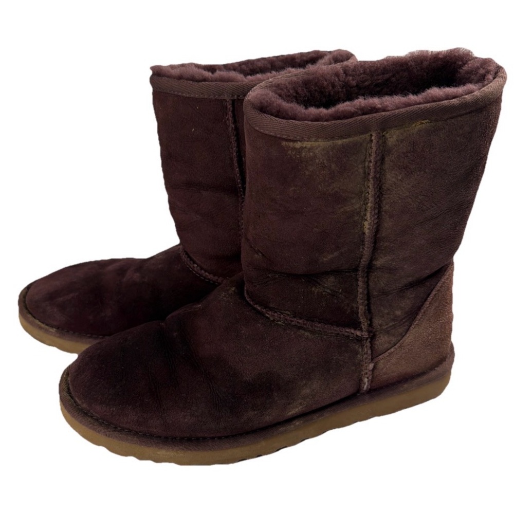 Ugg Classic Short II Plum Purple Boots Size 9